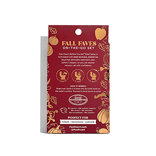 Image of Poo-Pourri ST8742 Toilet Spray, 10 ml (3 Pack), Original Citrus + Pumpkin Spice + Lavender Vanilla, 3 Count