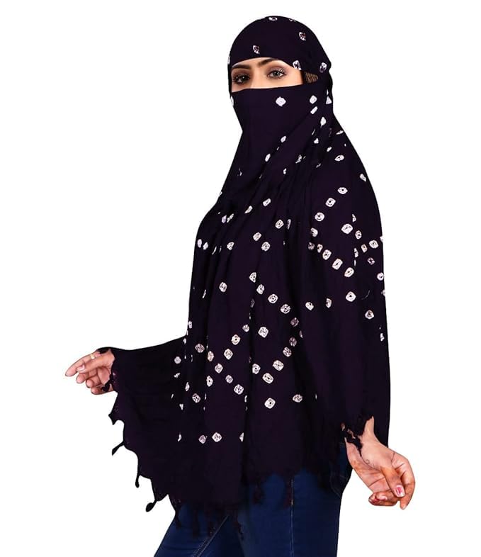 Image of Pure Cotton Long Scarf Cum Mask With Sun Protection Cover Face Cotton Mask scarves Stylish Universal Size Usable dupatto vehicle Driver sunlight UV protection For Girls & Womens