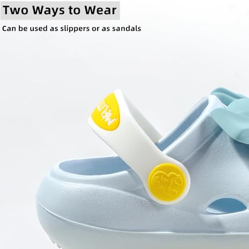 NW Kids Cute Clogs Garden Shoes Toddler Boys Girls Non-Slip Soft EVA Slides Slippers Indoor Outdoor Waterproof Children Water Shower Beach Pool Sandals, Blue Dog by N\W - Used condition - Image 6