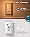 Surge Protector, Outlet Extender with Night Light, Addtam 5-Outlet Splitter and 4 USB Ports(1 USB C), Multi Plug Wall Outlet for Home Office Dorm Room Essentials