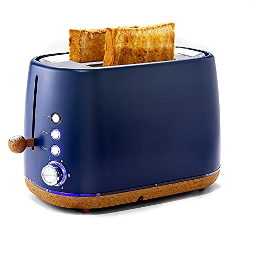 Toaster 2 Slice with Extra Wide Slot, Kichele Stainless Steel Bread Toaster