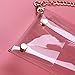 GALPADA Fashion Clutch Shoulder Bag Crossbody Bag with Chain Strap Handbag Purse for Women (Transparent Color)