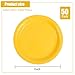50PCS Solid Yellow Paper Plates - 7Inch Yellow Dessert Plate for Cake Salad Fruit Pizza,Disposable Decoration Supplies for Anniversaries Mermaid Birthday Wedding Party
