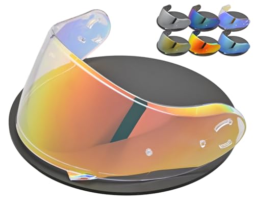 Compatible with SHOEI Neotec 2 Helmet Visor Replacement Neotec 2 CNS-3 Motorcycle Helmet Face Shield UV Protection Anti-Scratch (Clear Revo Red)