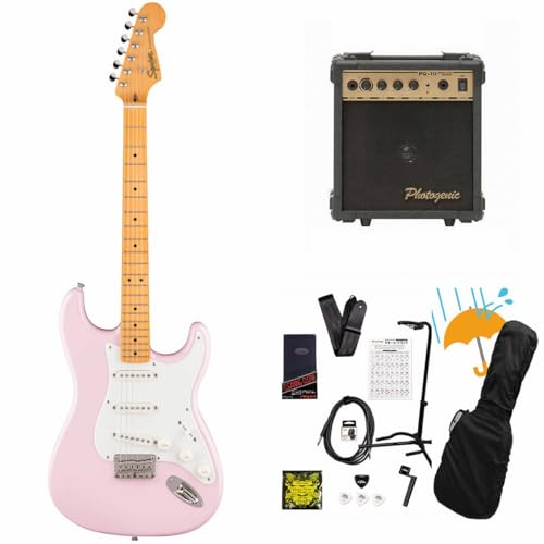 Squier/Classic Vibe '50s Stratocaster HT Maple Fingerboard Parchment Pickguard Shell Pink PG-10�A���v�t���G���L�M�^�[���S�҃Z�b�gR