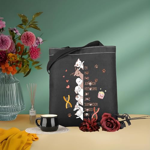 WSNANG Korea Group ENHA Gifts New Album Canvas Tote Bag Gift for Kpop Fan K-POP Lovers Tote Bag Gift K-POP Music Merch