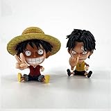 one piece luffy gear 4 ✔️ 2 FIGUREN IM SET (je 10 CM) - Monkey D. Ruffy und Portgas D. Ace.