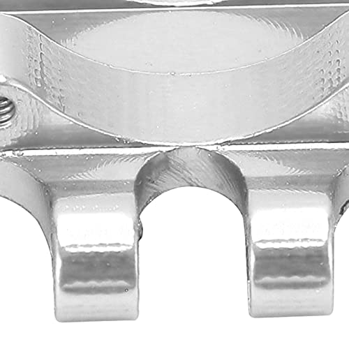 Hinterachstraverse, Hinterachstraverse Aluminiumlegierung Axial Scx24 Upgrades mit Schrauben für Axial SCX24/90081/C10 1/24 Simuliertes RC-Car(Silber)