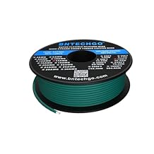 BNTECHGO 14 Gauge Silicone wire spool 100 ft Green Flexible 14 AWG Stranded Tinned Copper Wire
