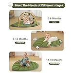 Looxii Baby Play Gym Acitivity Mat Tummy Time Mat Washable Soft and Thick Baby Activity Mat with Detachable Toys Promote Motor Skiils Sensory Development for Toddler Infant - Image 4
