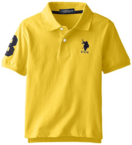 Big Boys' Short Sleeve Solid Pique Polo Shirt