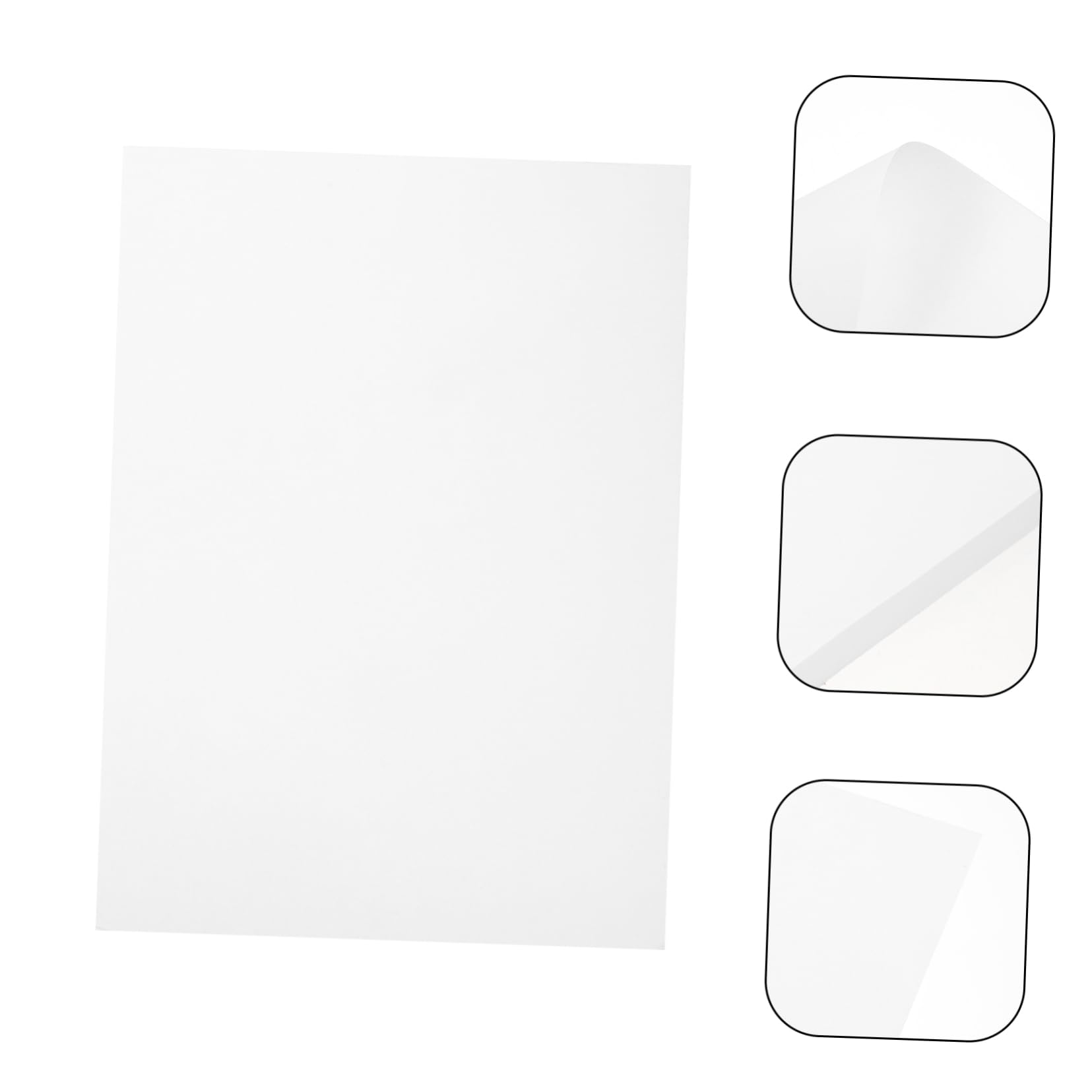 Papier D'impression A4 Vierge Blanc Épais pour Dessin et Copie, 100