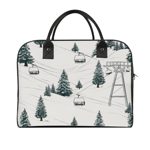 Maletín ligero para portátil unisex con diseño de abeto miniatura 1