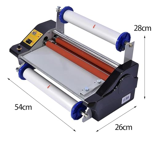Laminatore Termico Professal 35cm, Temp 0-200C Regolabile E velocità Fino A 2m/Min.A3/A4 Auto Feed Laminato Freddo Caldo per Foto Documenti con Doppio Sistema a rulli
