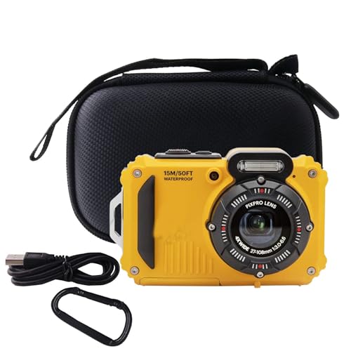 Estuche rígido de viaje compatible con KODAK PIXPRO WPZ2 miniatura 5