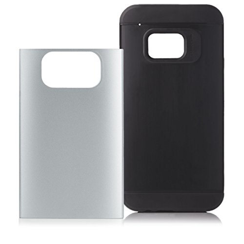 HTC One M9 | iCues Caso Última Protección de plata | Caso duro al Air libre grueso a prueba de golpes militares Lifeproof hombres, niños piel protectora de protección [protector de pantalla, incluyendo] Cubierta Cubierta Funda Carcasa Bolsa Cover Case