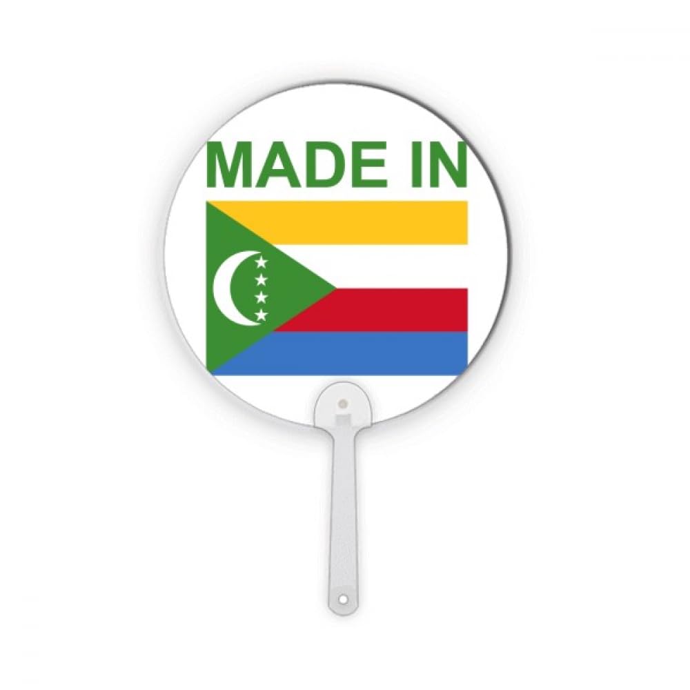Éventail rond Comoros Country Love en plastique pour décoration et artisanat