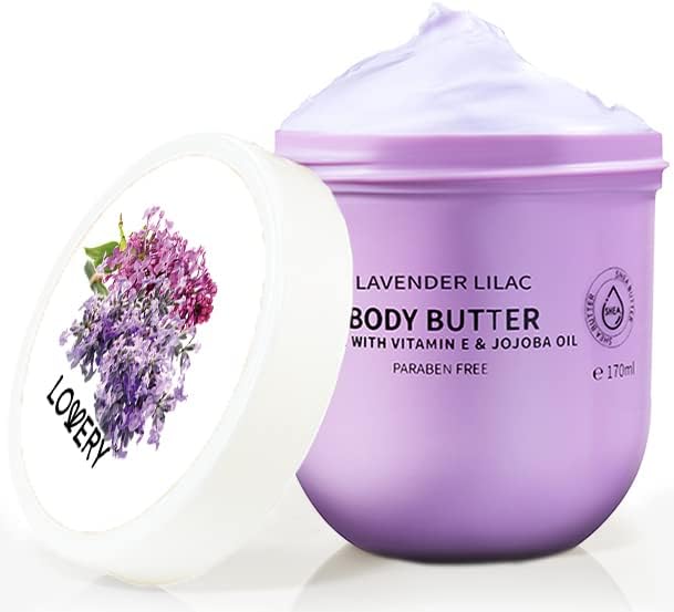 Lavender Lilac Body Butter Shea Cream with Jojoba Oil