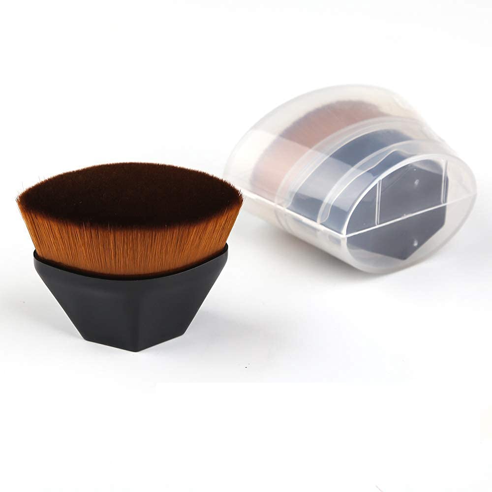 Pennello Per Fondotinta 2 Pack Pennello Kabuki Professionale Per Trucco Pennello Per Blush Pennello Pennello Per Trucco Strumento Pennello Fondotinta Liquido
