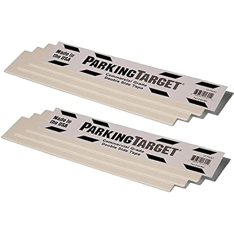 PARKING TARGET 2-Pack: 3 Tape Pieces - 6 Total - 3 x 16 Double-Sided Foam Tape Replacement Strips - Great for Household Projects and Crafts - Mom & Dad and USA Decals Included Cover
