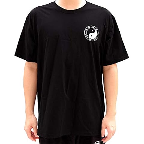 Dee Plus Tai Chi Clothing Shirt Cotton Summer Short Sleeve | Round Neck | Female Taekwondo Sanda Martial Arts Wing Chun Shaolin Kung Fu Shirts Short Sleeve Uniform Tops For Men and Women (L) Cover