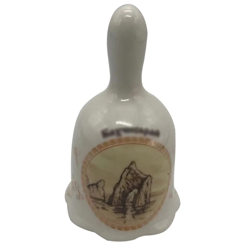 MbeLLO Handglocke, Messing-Handglocke, Hochzeitsglocken, Klassische minimalistische kleine Keramik-Handglocke der Kirche, Café-Tischdekoration, Abendessenglocke, Thanksgiving-Geschenk