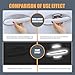 Sumjig Car Door Handle Protector, Car Handle Cover, Car Handle Protectors for Vehicles, Universal for Most Cars, Trucks and Vans (White & Black #8PCS)