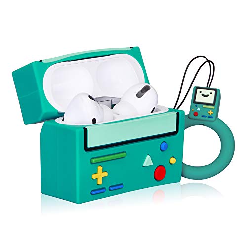 Coralogo Case for Airpods Pro 2019/Pro 2 Gen 2022 Cute 3D Character Soft Silicone Cartoon Airpod Skin Funny Fun Cool Keychain Design Kids Teens Girls Boys Cover Cases Air pods Pro (Green Games) by Coralogo - Image 2