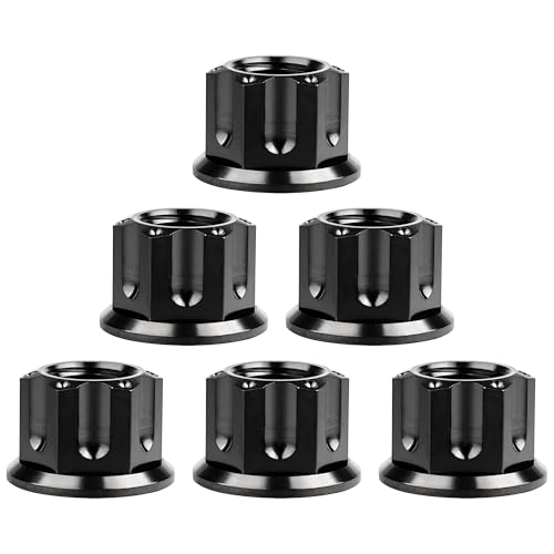 Titanium Flange Bolt Nut (M10 Pitch 1.25mm, Black)