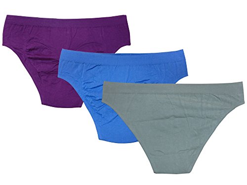 Image of Bralux Mens Briefs Combed Cotton Solid Underwear Combo Set with Soft Concealed Waistband
