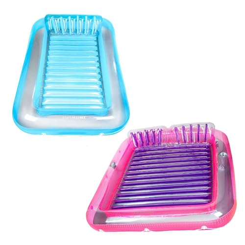 Swimline Original/XL Suntan Tub Outdoor Cushioned Lounge Float Combo Blue/Purple