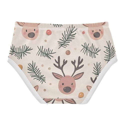 Girls' Training Panties Organic Underwear for Girls Seamless Reindeer2
