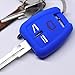 Produktbild Soft Case Silikon Schutz Hülle Auto Schlüssel Dunkelblau kompatibel mit Opel Signum Vectra C Car Key Vauxhall