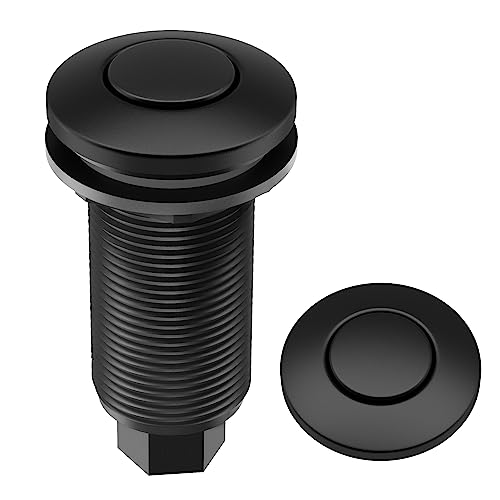 KRAUS Garbage Disposal Air Switch Kit in Matte Black with Push Button, AC Adapter, Power Cord, and Air Tube Included, KWDA-100MB - image 1