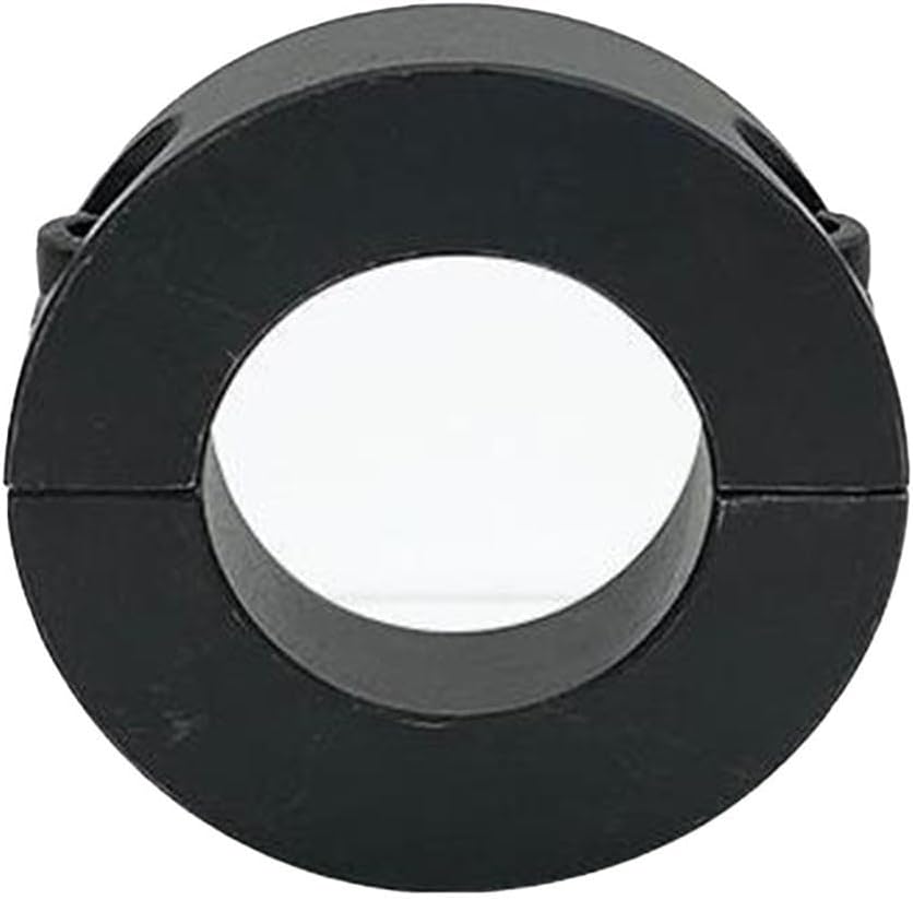 Two-Piece Split Shaft Collar Clamp, Black Steel Retaining Ring CNC Metalworking – 12mm to 30mm Inner Diameter, DIN 912 Cap Screws, A(30MM)(15mm)