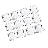 INOOMP 48 piezas Cubitos de Hielo Falsos Acrílicos Transparentes Reutilizables para Decoración Fotografía Hogar Bar