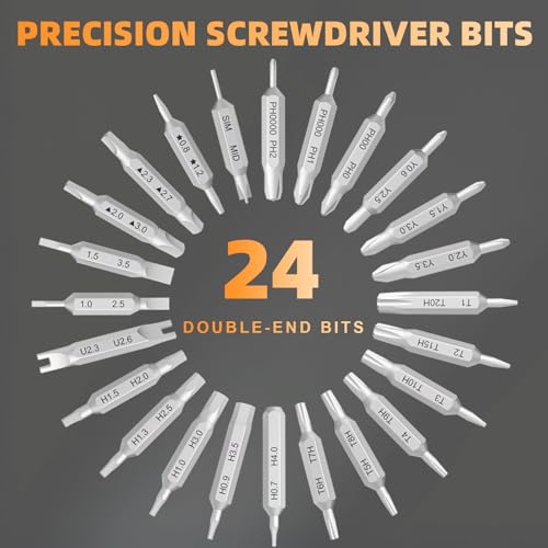 Image of Small Precision Screwdriver Set,50 in 1 Professional Magnetic Mini Screwdriver Repair Tool Kit for PC,Computer,Laptop,Iphone,Cell Phone,MacBook,Tablet,Watch,Eyeglasses Electronic Ring Doorbell