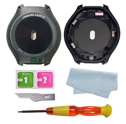 FORERUNER Replacement Rear Back Glass Cover with Frame Holder for Samsung Gear S2 SM-R720(NOT for R730/R732)