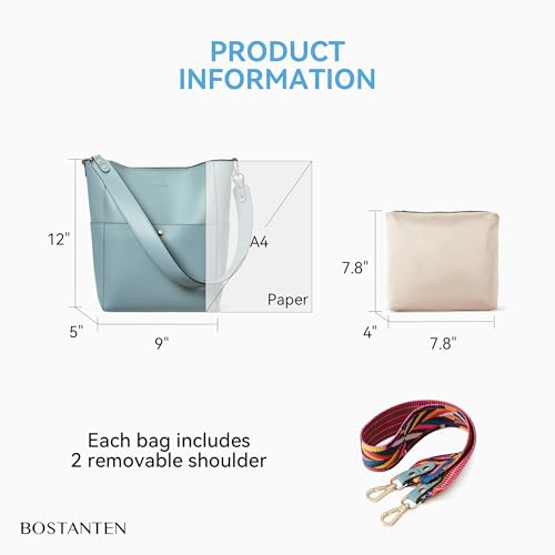 Bolso Tote de Cuero para Mujer Bostanten miniatura 3