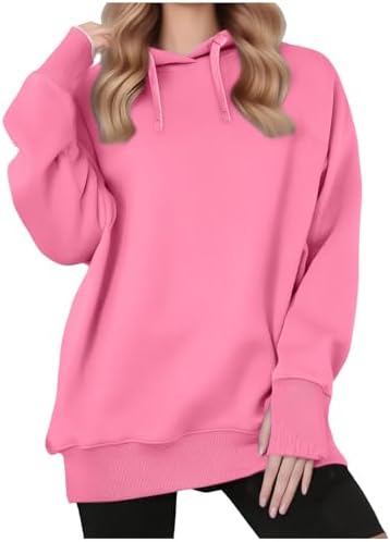 Womens Hoodies Pullover Fleece Sweatshirts Long Sleeve Hooded Sweatshirt with Thumb Holes Fall Fashion Outfits 2025