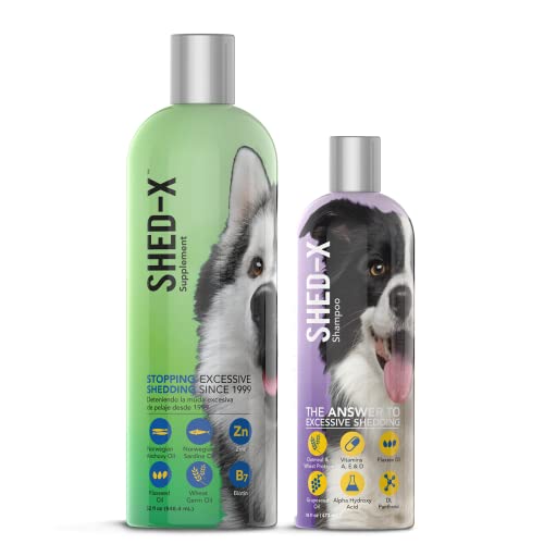 Shed-X Dog Shed Control Supplement and Shampoo Bundle