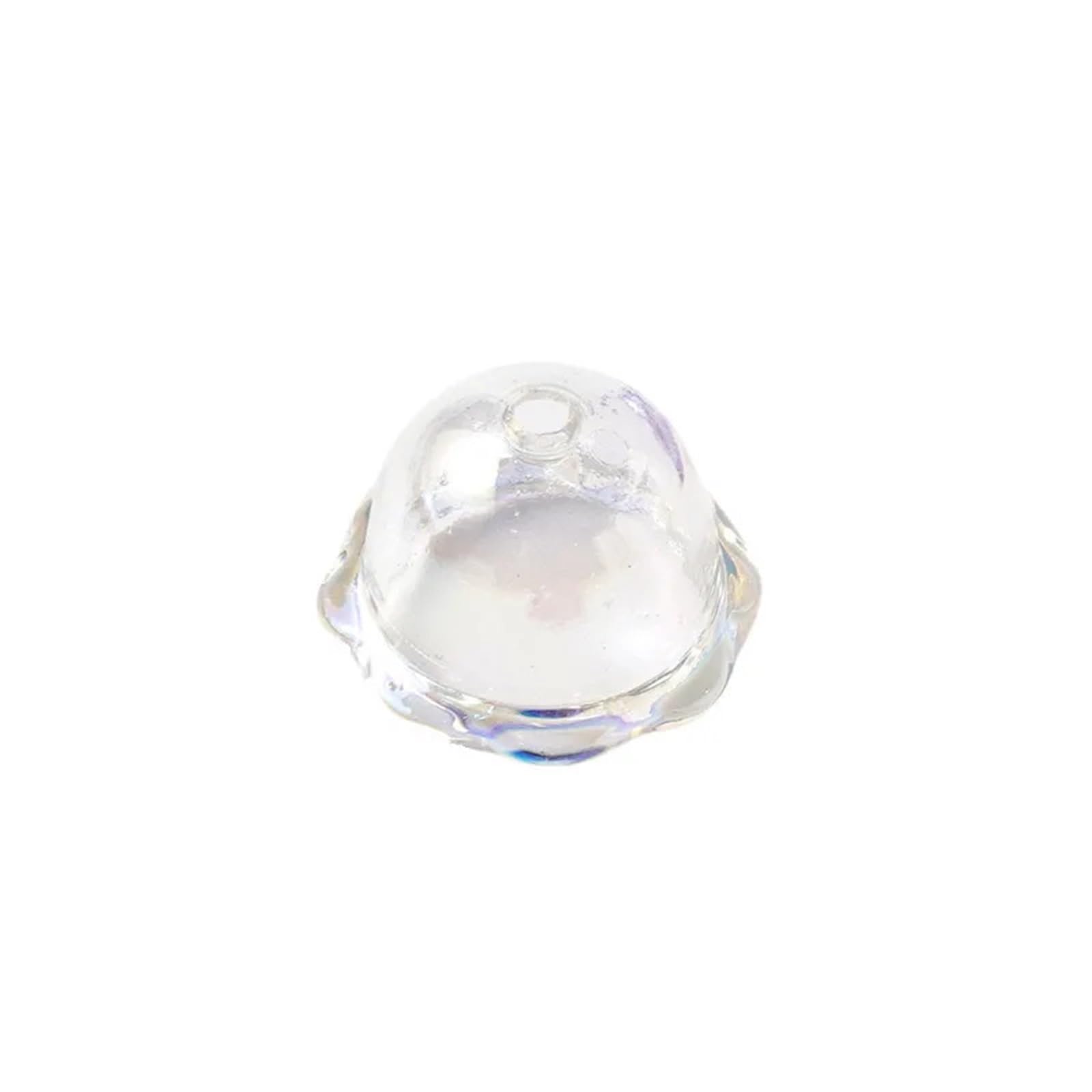 20 Pcs Transparent Wind Bell Beads Hollow Craft Supplies Decorative Tubes Flower Prism Suncatcher Chimes Hanging