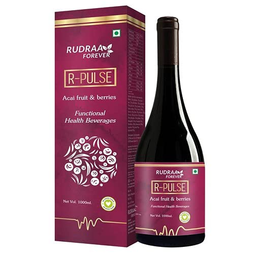 Rudraa Forever R-Pulse Acai Fruit & Berries Juice to Boost Immunity Health Drink 1000 ml Berries,Acai Fruit 1 l (Pack of 1)
