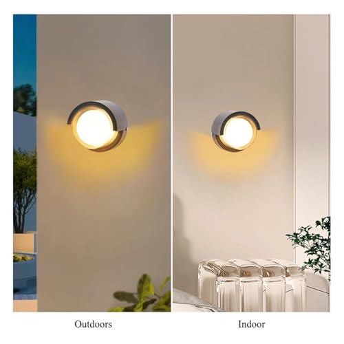 Iluminación exterior de pared redonda contra humedad IP65 foco LED 10W 6