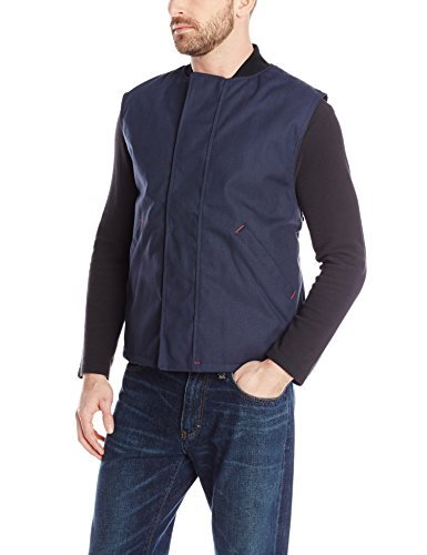Red Kap Men's Blended Duck Insulated Vest, Navy Duck, Large #TOP24
