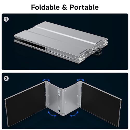 Image of 15'' Laptop Screen Extender + 2.5K 15.6'' Portable Monitor for Laptop