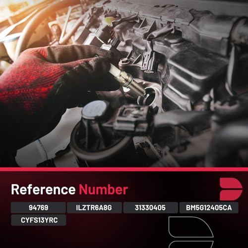 Image of BDFHYK 94769 Platinum Iridium Spark Plugs Compatible with 2013-2014 Fusion 2014-2019 Fiesta 2013-2016 Escape 2014-2016 Transit Connect 1.6L L4 Replacement for ILZTR6A8G 31330405 Set of 4