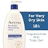 Aveeno Skin Relief Moisturizing Lotion Heals Very Dry, Sensitive Skin, Fast-Absorbing Body Lotion with Soothing Triple Oat & Shea Butter Formula, Fragrance Free, Non-Comedogenic, 18 fl. oz
