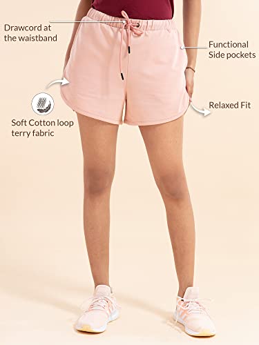 Image of NYKD Solid Cotton Shorts for Women with Pocket | Casual, Sports, Night Wear - NYK039