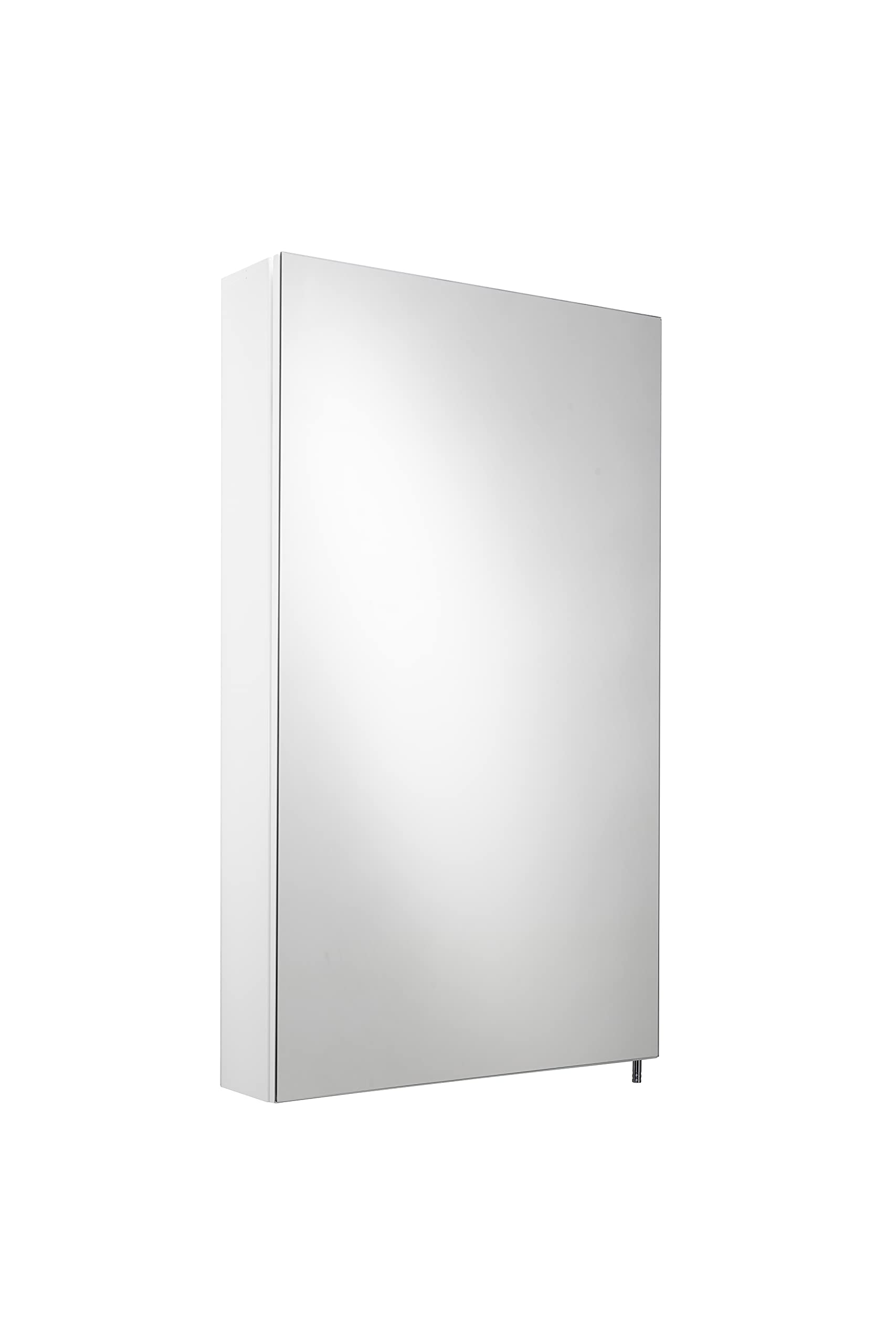 CroydexDawley, Surface Mount Flexi-Fix Easy Hanging System Medicine Cabinet, Single Door 16 in (W) x 26 in (H), 16 in (W) x 26 in (H), White Steel